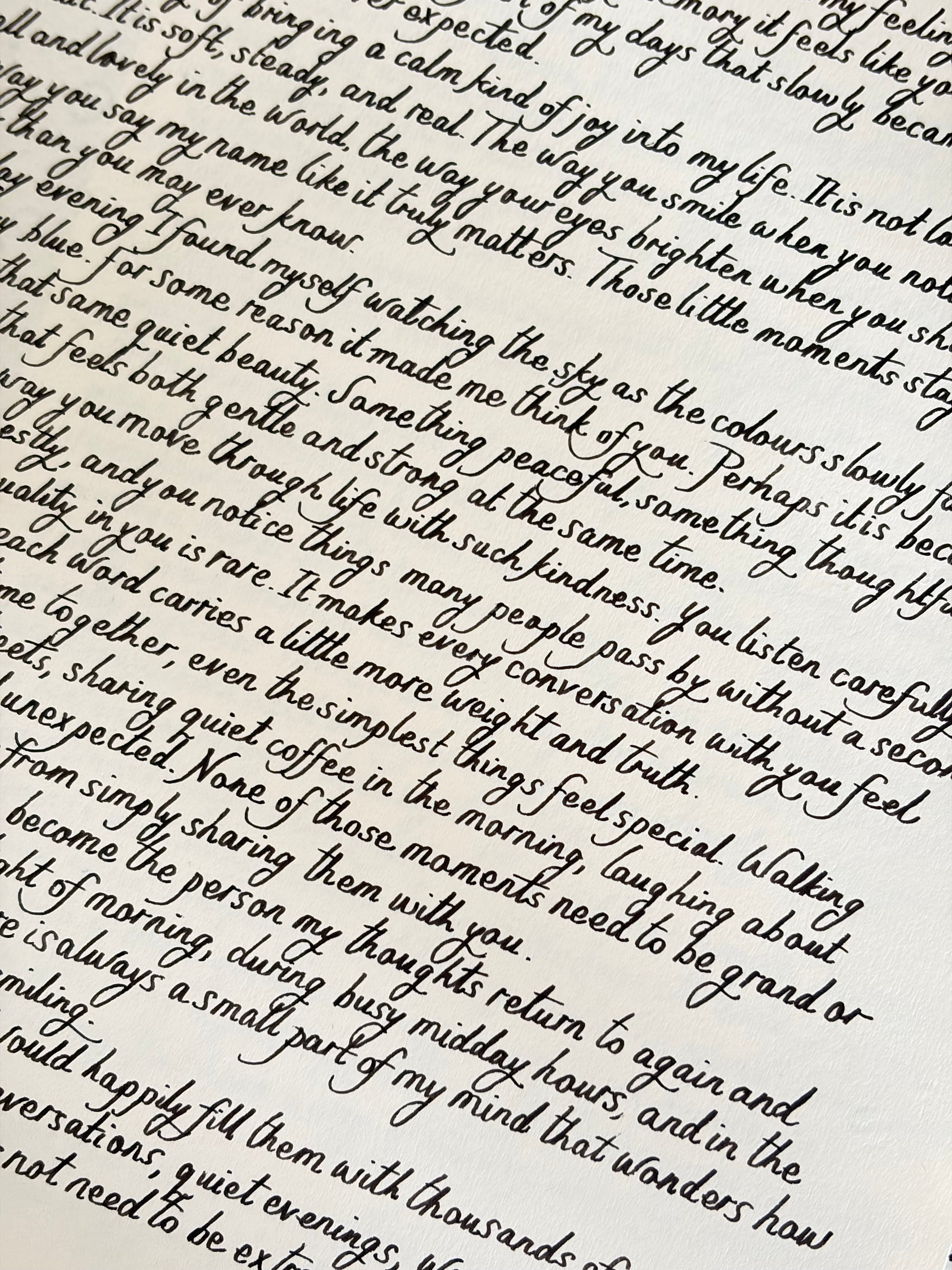 Handwritten Luxury Letters A4 with Blue Wax Seal