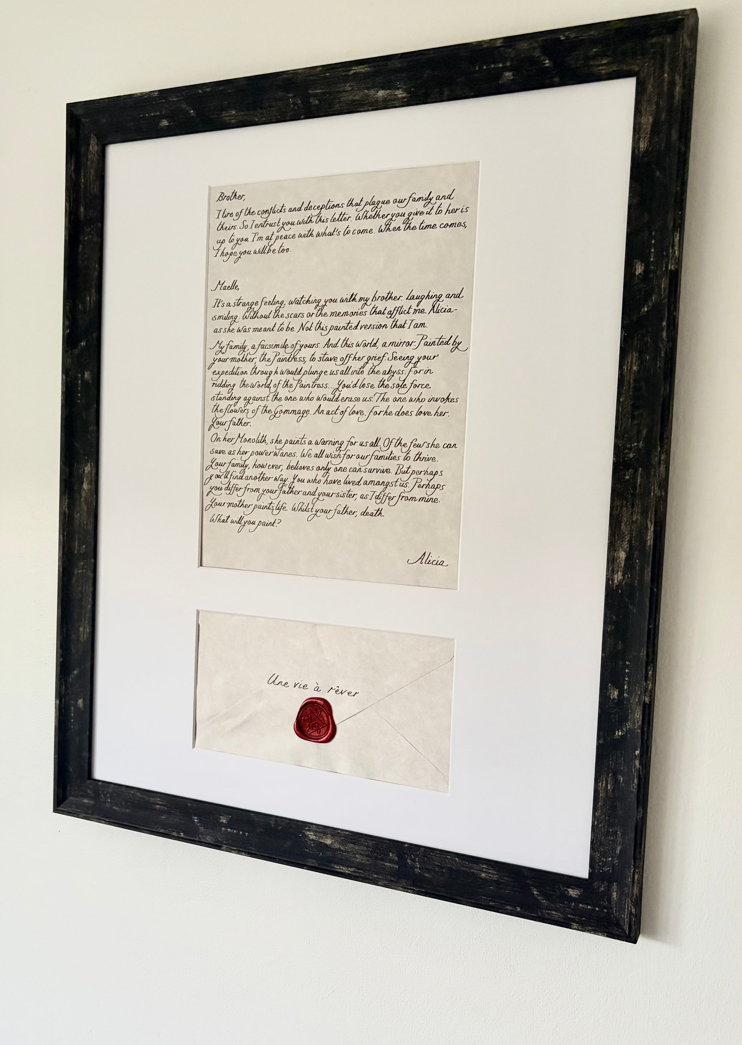 Alicia’s Handwritten Letter to Verso Clair Obscur: Expedition 33