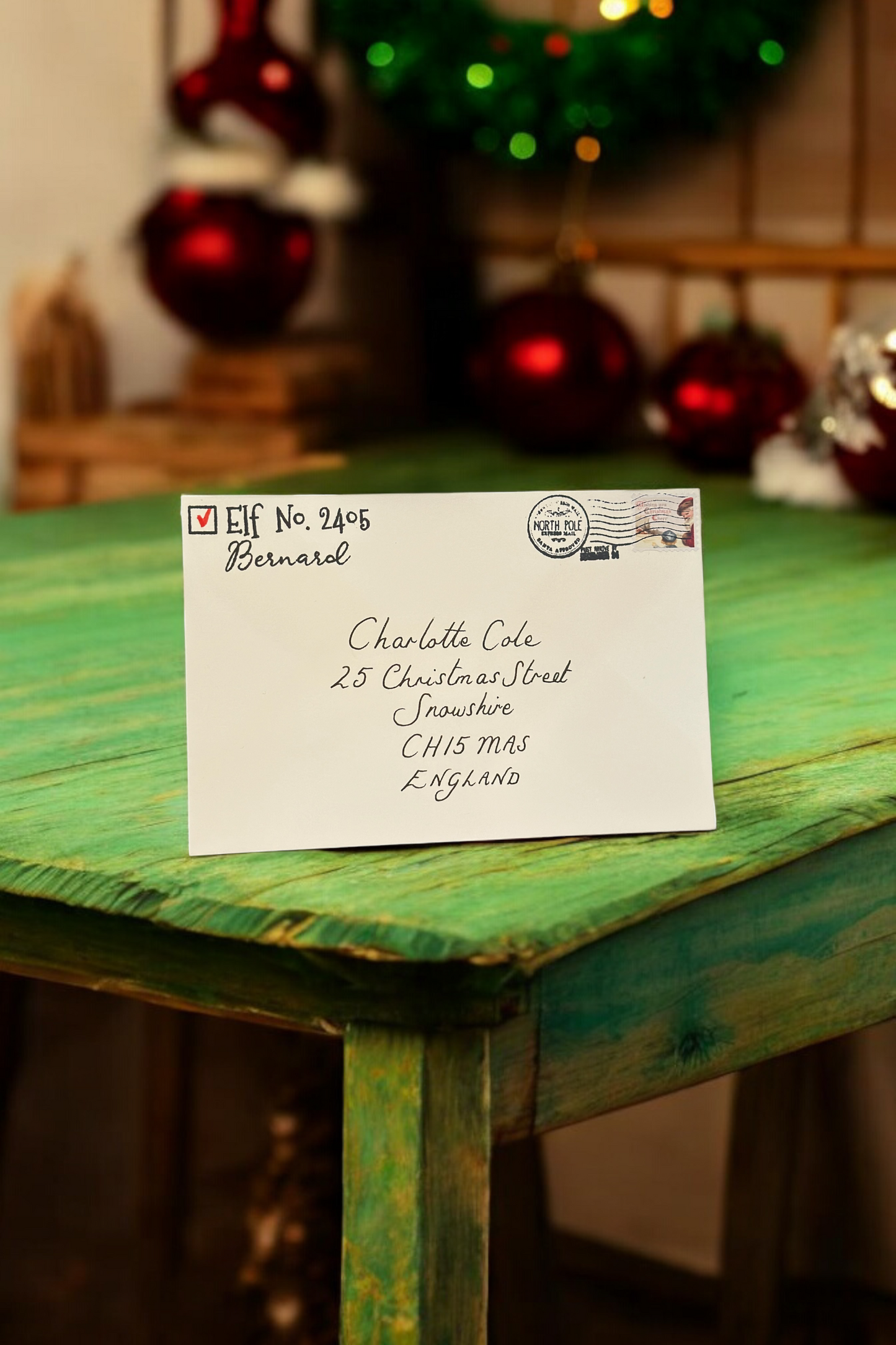 Handwritten Santa Letter in Cursive