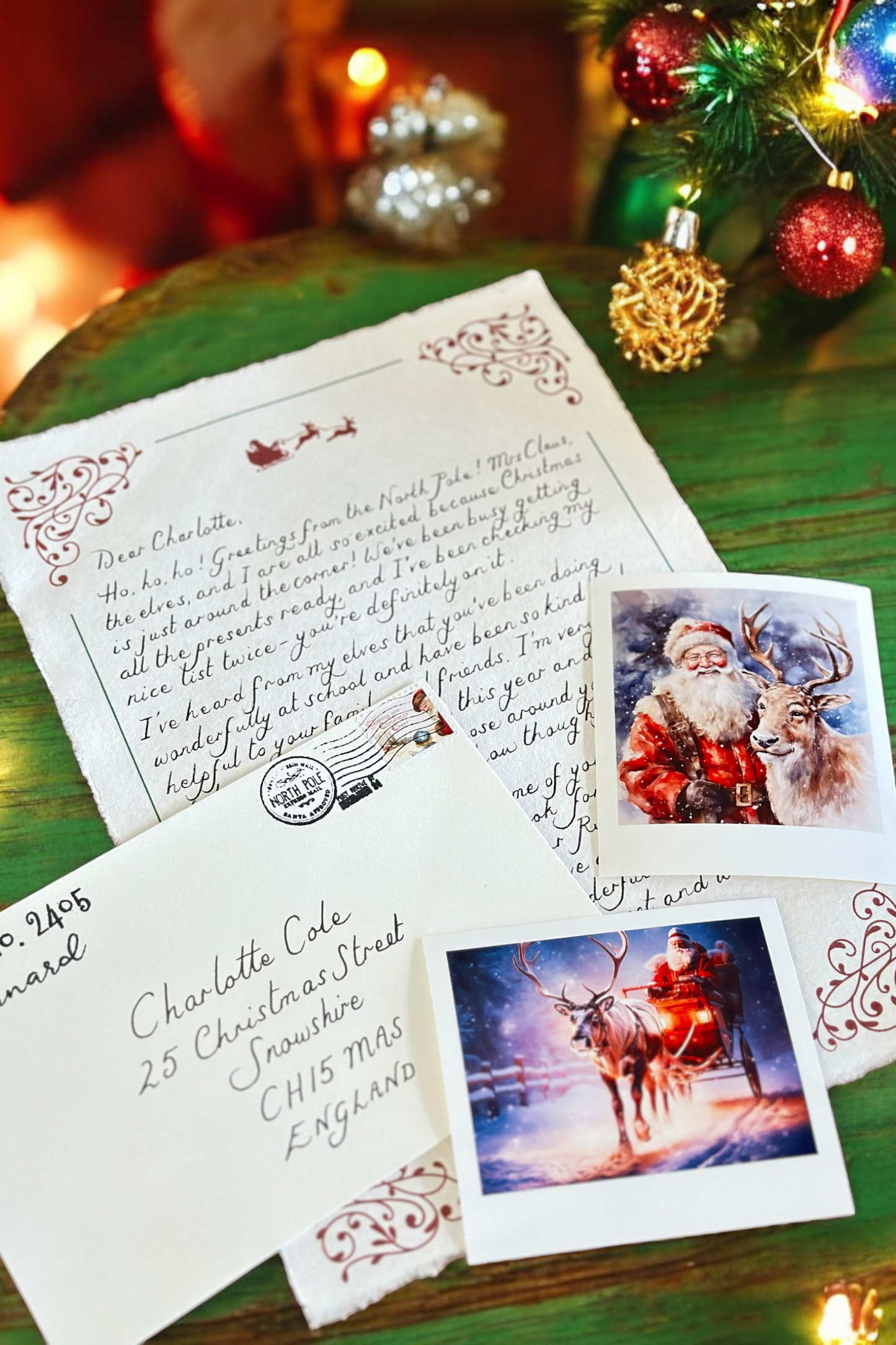Handwritten Santa Letter in Cursive