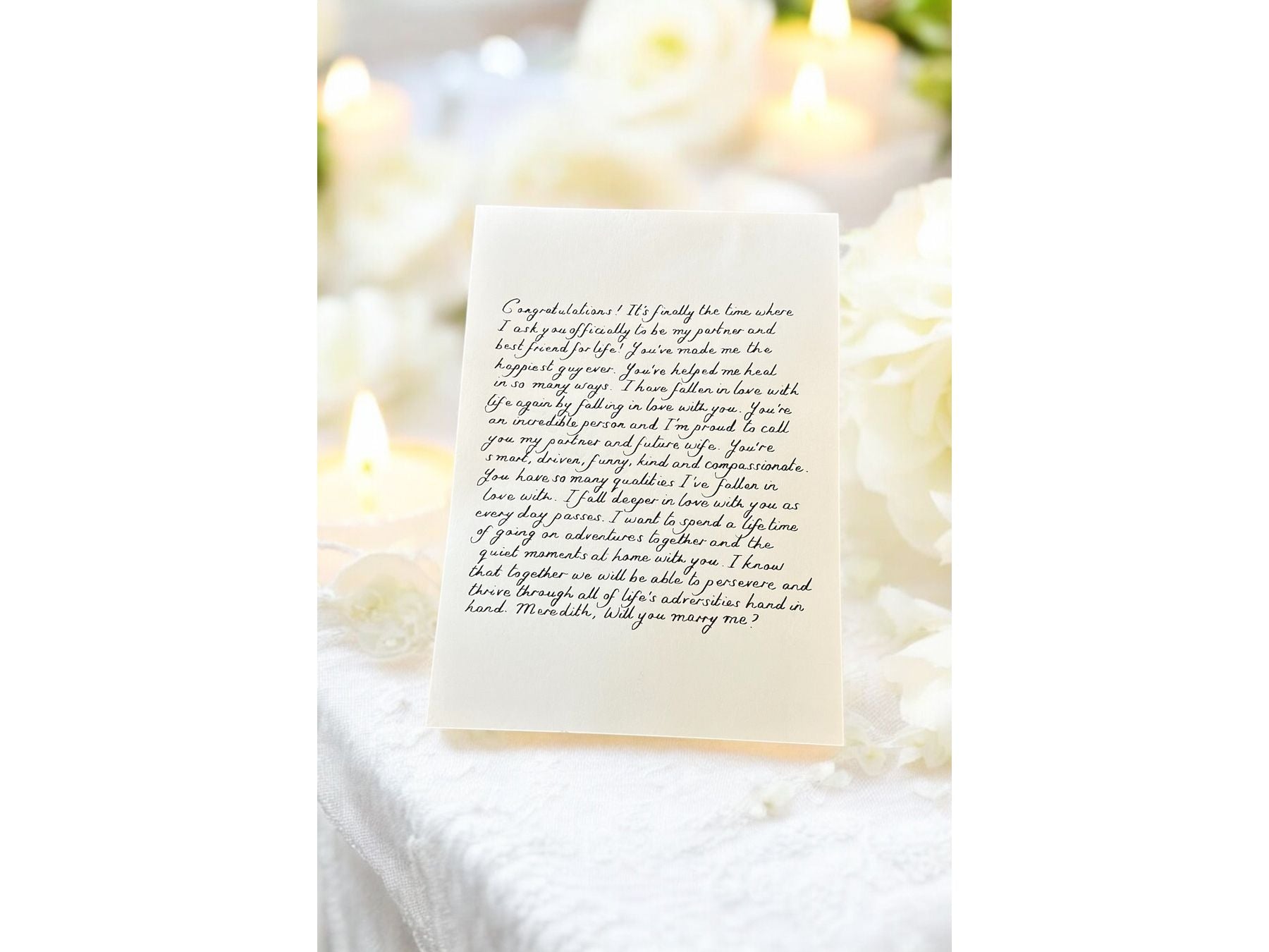 Handwritten Luxury Letters A4 with Green Wax Seal