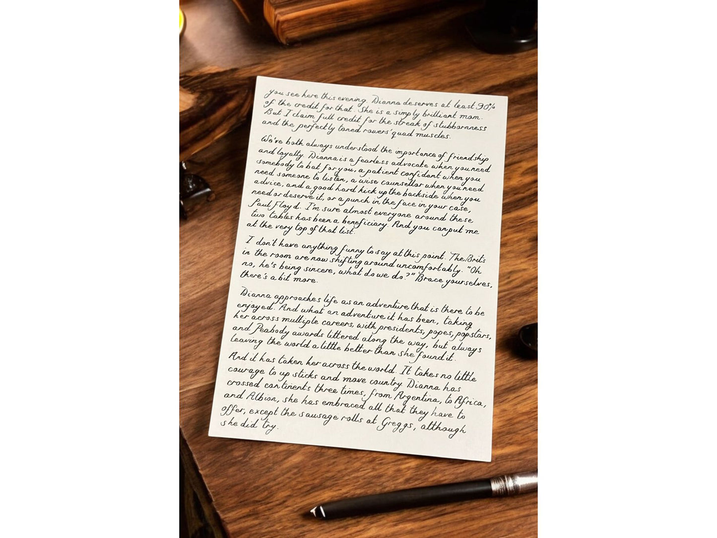 Handwritten Vintage Scroll with Twine and Pink Wax Seal