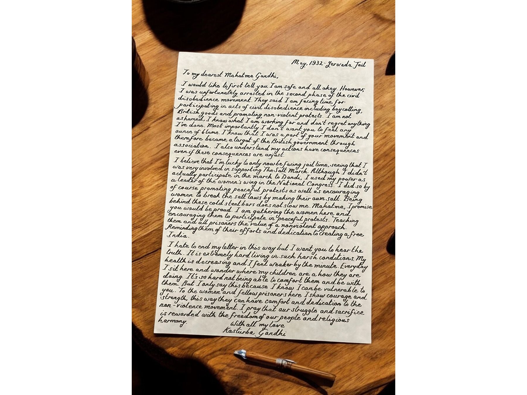 Handwritten Luxury Letters A4 with Pink Wax Seal