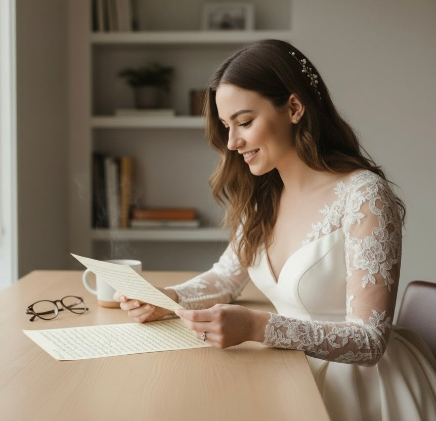 Handwritten Luxury Letters A4 with Red Wax Seal
