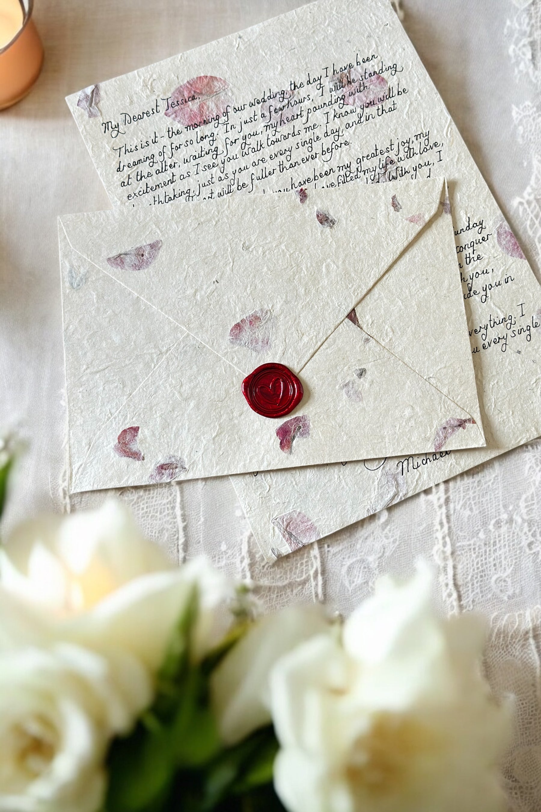Handwritten Flower Letters