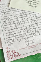 Personalised handwritten Father Christmas letter on festive paper from the North Pole
