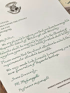 Handwritten Harry Potter Acceptance Letter