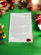 Handwritten Santa Scroll in Cursive