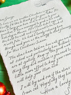 Handwritten Santa Scroll in Cursive