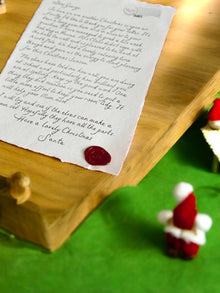 Handwritten Santa Scroll in Cursive
