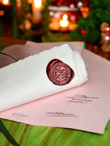 Handwritten Santa Scroll in Cursive