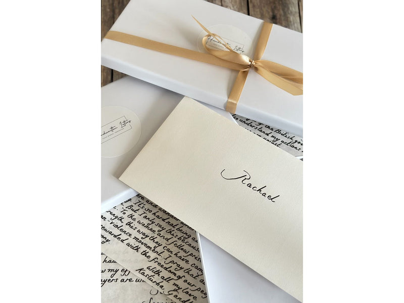 Handwritten Luxury Letters A4 with Gold Wax Seal