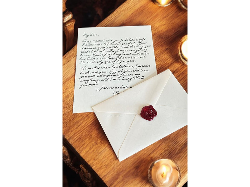 A5 Luxury Short Letters Red Wax Seal