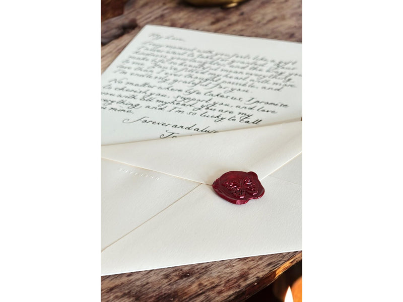 A5 Luxury Short Letters Red Wax Seal