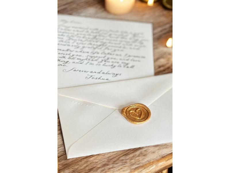 Luxury A5 Short Letters Gold Wax Seal