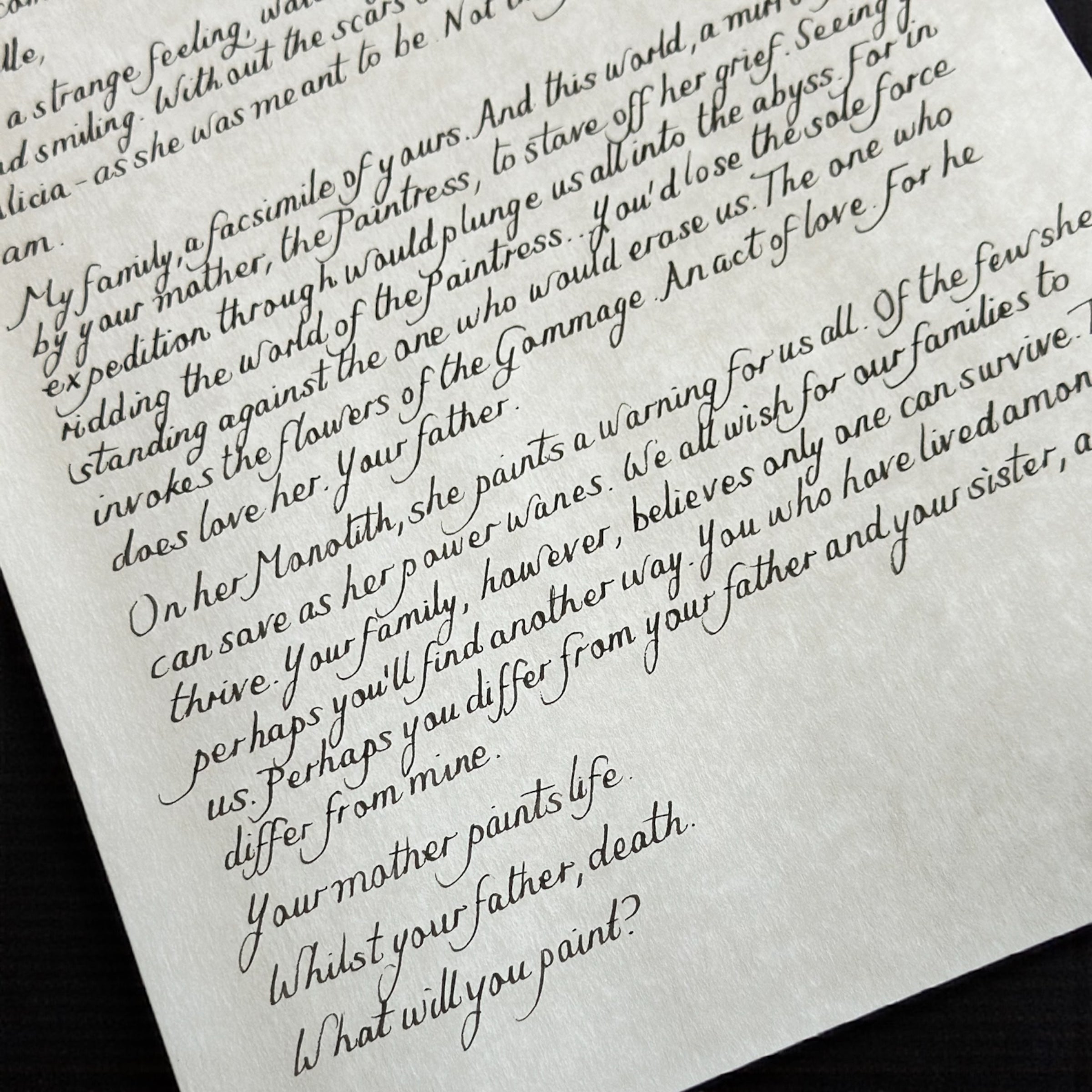 Alicia’s Handwritten Letter to Verso Clair Obscur: Expedition 33