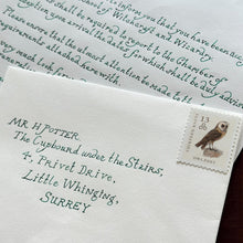 Handwritten Harry Potter Acceptance Letter