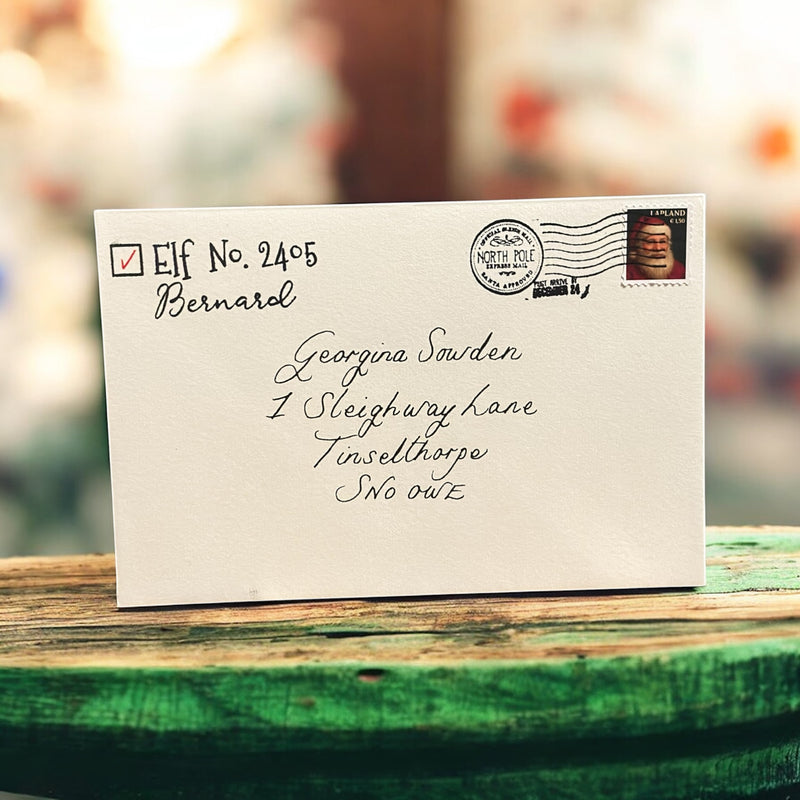 Handwritten Santa Letter in Cursive with Wax Seal