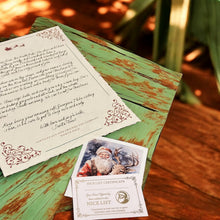 Handwritten Santa Letter in Cursive with Wax Seal