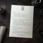 Handwritten Harry Potter Acceptance Letter