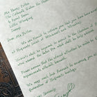 Handwritten Harry Potter Acceptance Letter