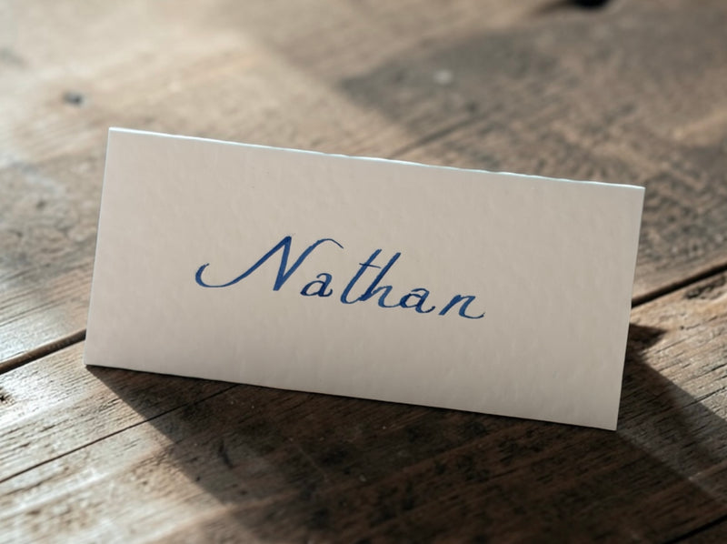 Handwritten Place Cards White